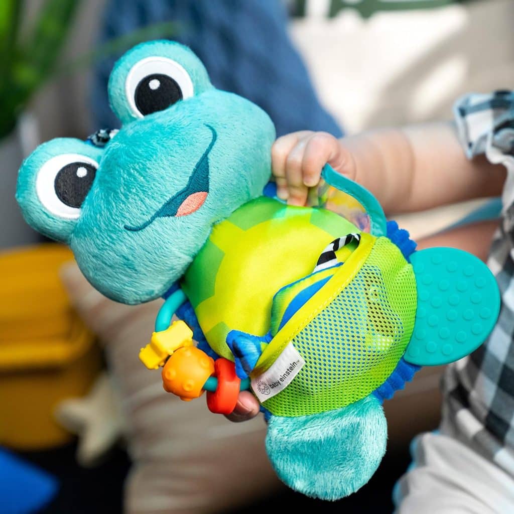 Baby Einstein Teether-pillar Rattle and Chill Teething Toy, Ages 3 months +