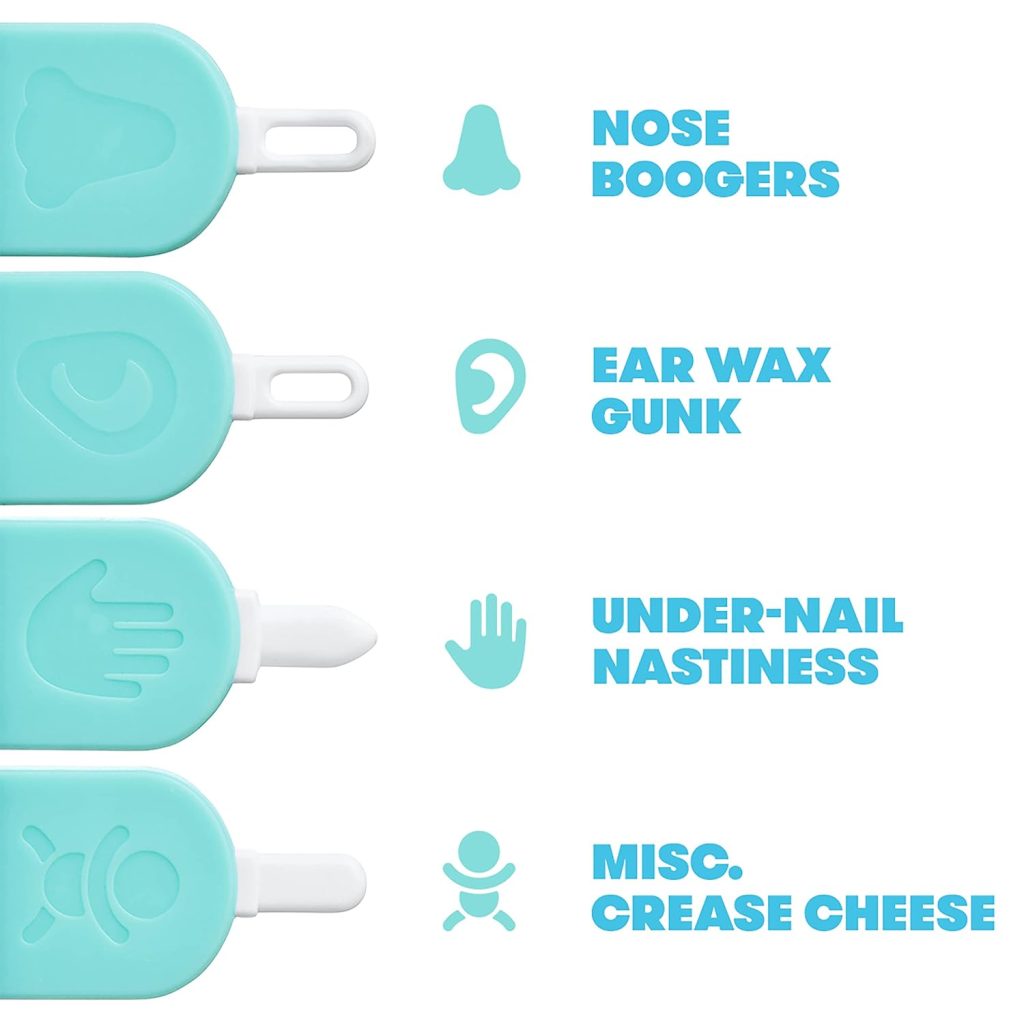 Frida Baby 3-in-1 Nose, Nail + Ear Picker by Frida Baby the Makers of NoseFrida the SnotSucker, Safely Clean Babys Boogers, Ear Wax  More