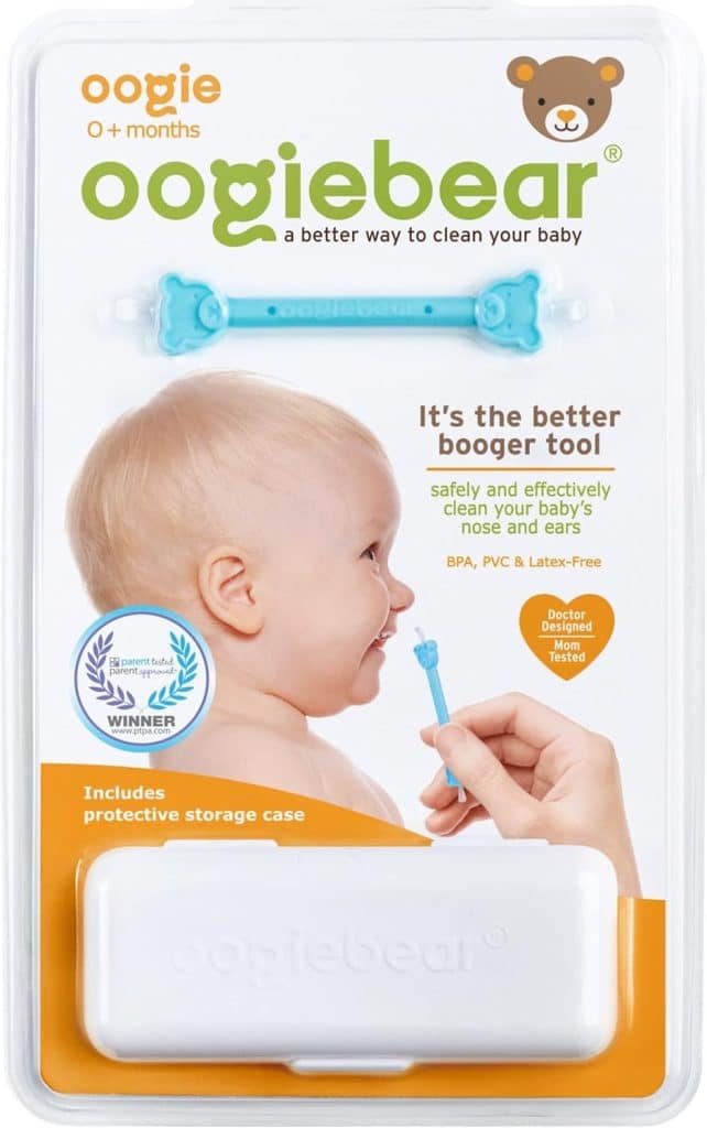 oogiebear - Nose and Ear Gadget. Safe, Easy Nasal Booger and Ear Wax Remover for Newborns, Infants and Toddlers. Dual Earwax and Snot Remover. Aspirator Alternative