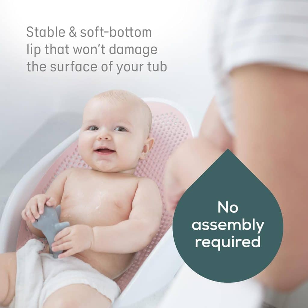 Angelcare Baby Bath Support (Grey) | Ideal for Babies Less Than 6 Months Old