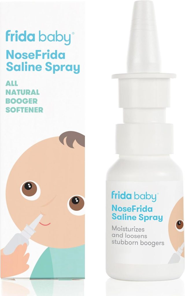 Frida Baby NoseFrida Saline Spray|Saline Nasal Spray to Soften Nasal Passages for Use Before NoseFrida The SnotSucker