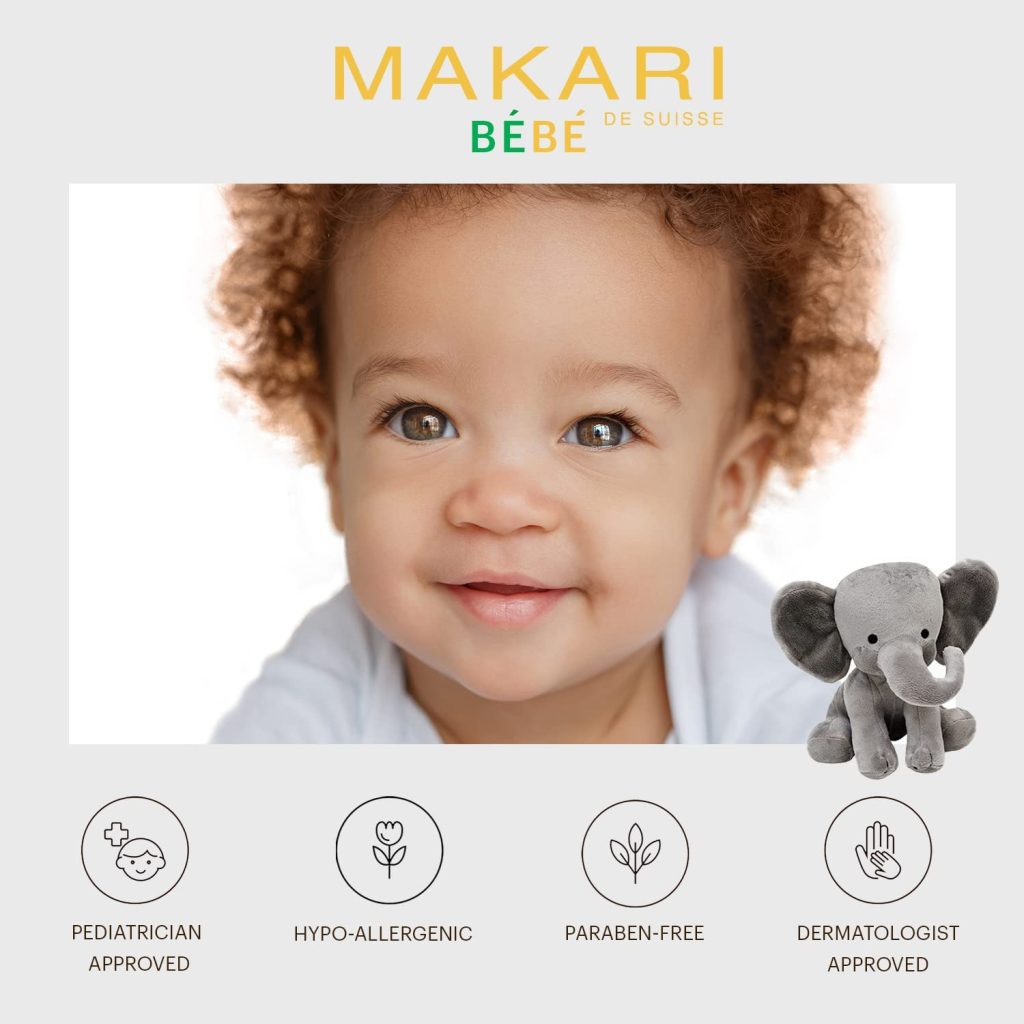 MAKARI Bebe Cleansing Milk (500ml) | Baby Body Wash and Dry Skin Softening Solution | Helps Soothe Irritation | Gentle on Infants 3 Months and Older | Recommended for Delicate and Sensitive Skin