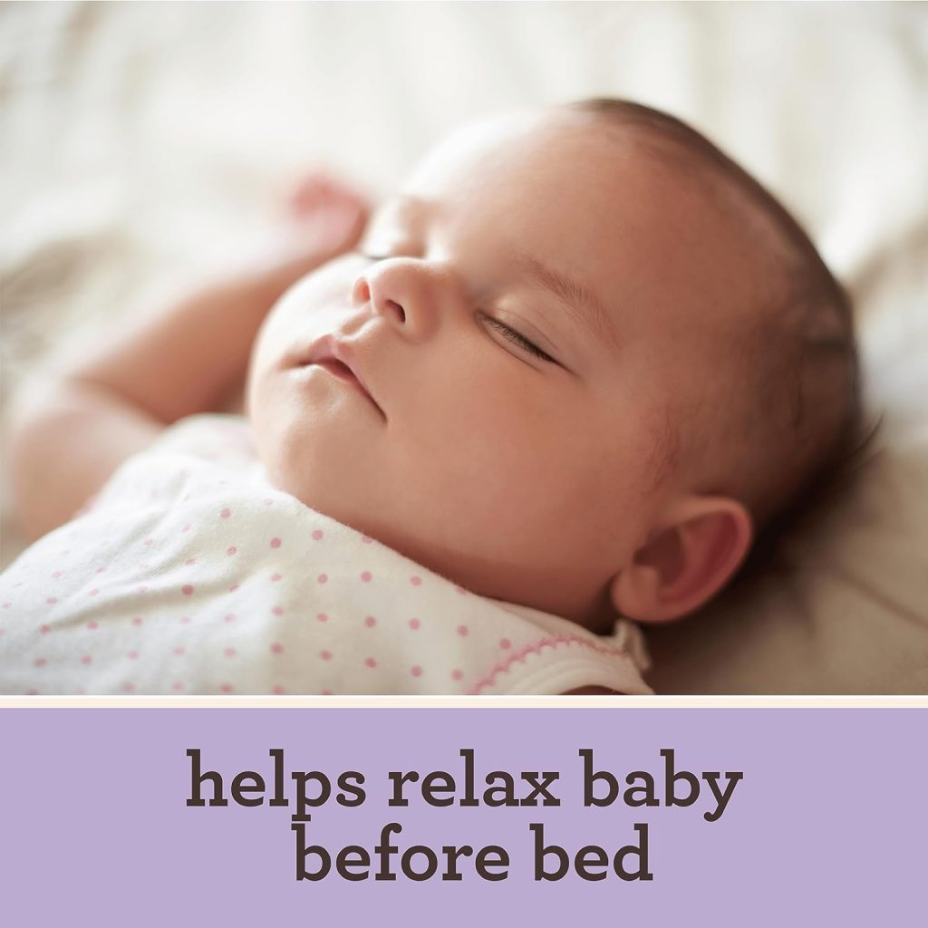 Aveeno Baby Calming Comfort Bath  Lotion Set, Nighttime Baby Skin Care Products with Natural Oat, Lavender  Vanilla Scents, Paraben-, Phthalate-  Phenoxyethanol-Free, 2 Items