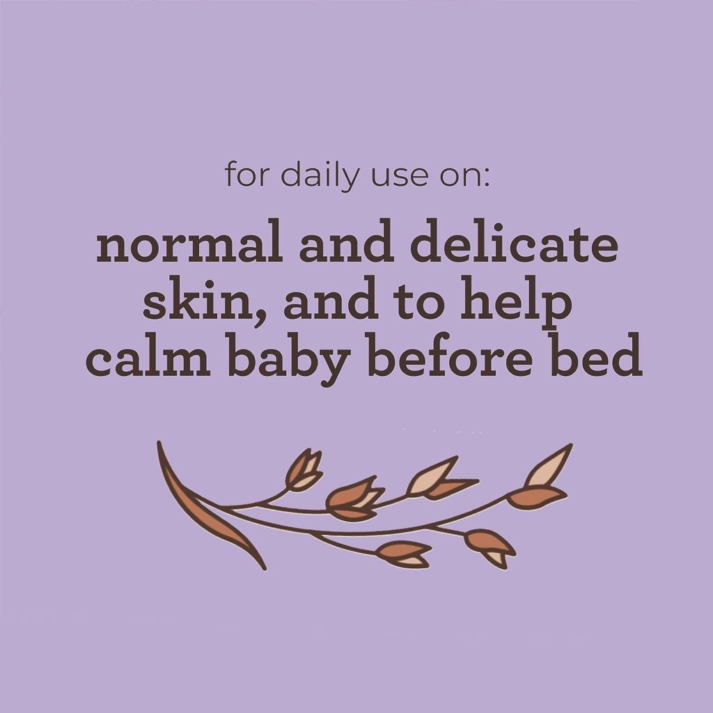 Aveeno Baby Calming Comfort Bath  Lotion Set, Nighttime Baby Skin Care Products with Natural Oat, Lavender  Vanilla Scents, Paraben-, Phthalate-  Phenoxyethanol-Free, 2 Items