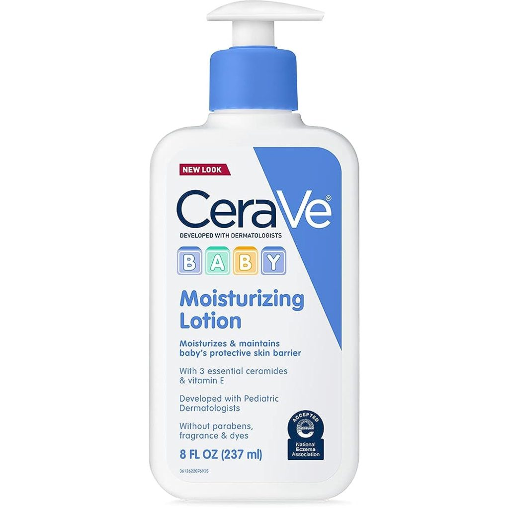 CeraVe Baby Lotion | Gentle Baby Skin Care with Ceramides, Niacinamide  Vitamin E | Fragrance, Paraben, Dye  Phthalates Free | Lightweight Baby Moisturizer | 8 Ounce | Packaging May Vary