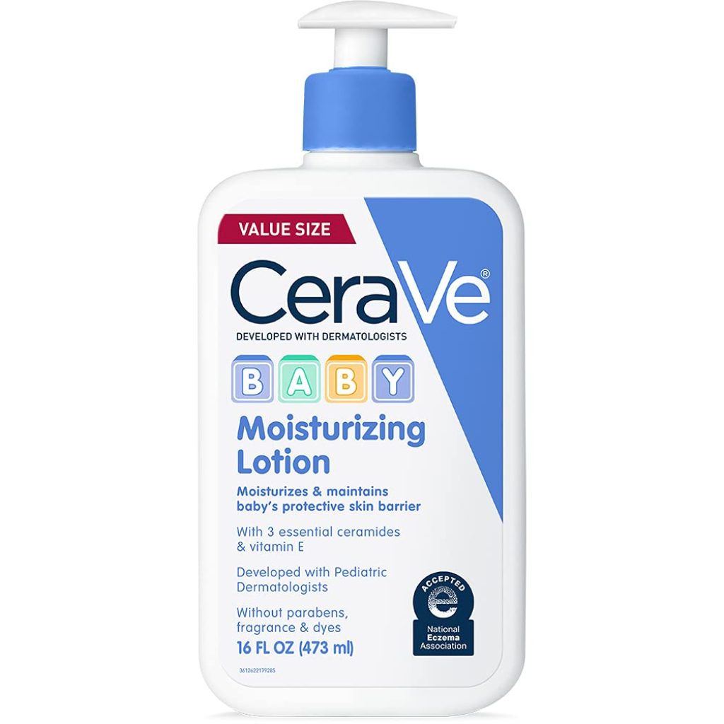 CeraVe Baby Lotion | Gentle Baby Skin Care with Ceramides, Niacinamide  Vitamin E | Fragrance, Paraben, Dye  Phthalates Free | Lightweight Baby Moisturizer | 8 Ounce | Packaging May Vary