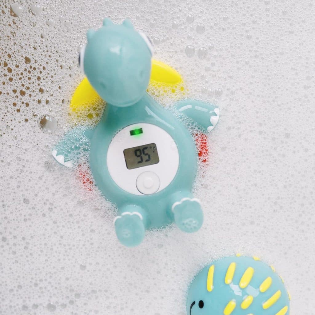 Dr. Browns CleanUp Temposaurus Floating Bath Thermometer for Accurately Measuring Baby’s Bath Water Temperature, BPA Free