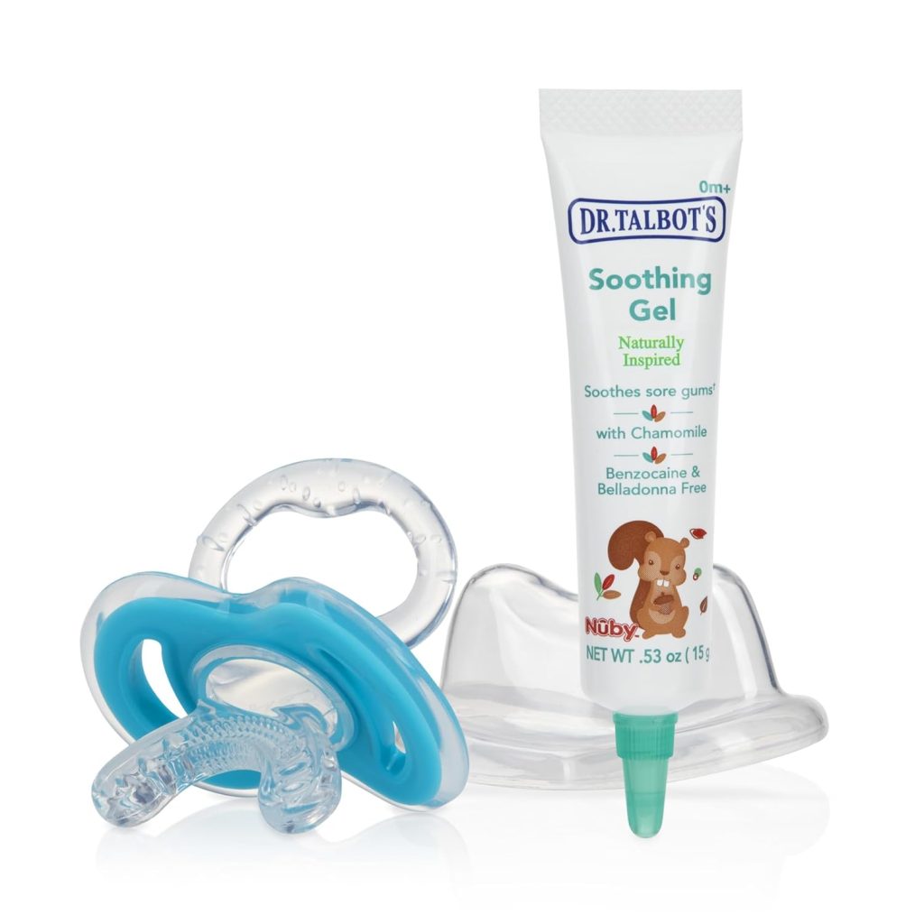 Dr. Talbots Naturally Inspired Soothing Gel for Sore Gums with Bonus Gum-EEZ Teether Combo, Benzocaine Free, Belladonna Free, one color, 0.53 Fluid Ounce
