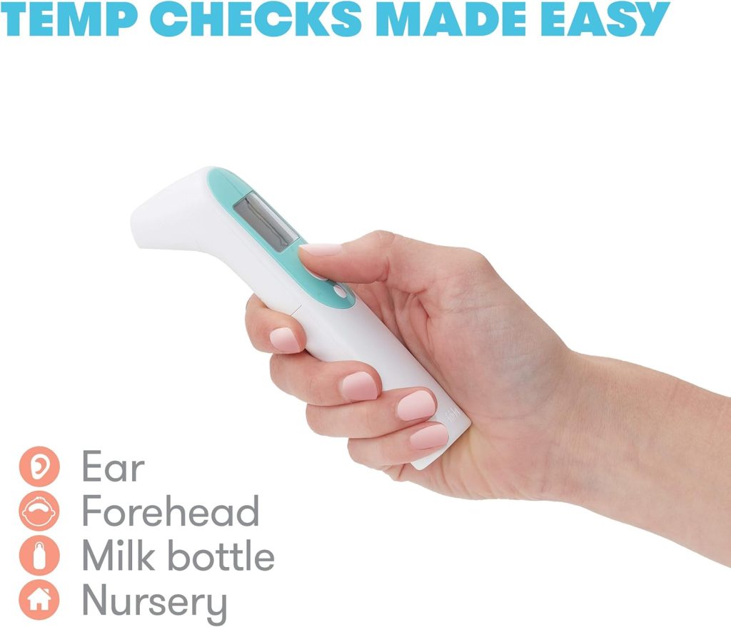 Frida Baby Thermometer, 3-in-1 Infrared Thermometer for Ear, Forehead  Touchless, Digital Baby Thermometer for Infants ,Toddlers, Kids  Adults